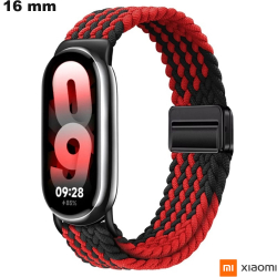 Bracelet Rouge de montre connectée Tissu Xiaomi 16mm