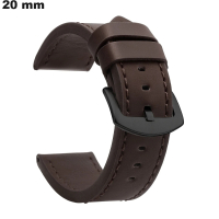 Armband Schwarz Kunstleder 20mm für Uhr günstig
