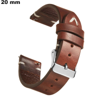 Armband u 20mm Braun Uhr Echtes Leder günstig