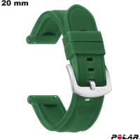 Armband 20mm für Polar Smartwatch aus hochwertigem grünen Silikon