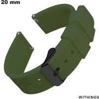 Verkauf Bracelet Withings 20mm für Uhr Gummigrün