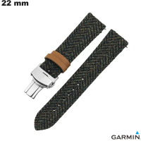 Verkauf 22mm grünes echtes Lederarmband Garmin Smartwatch