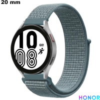 Verkauf Blaues 20mm Armband für Honor Smartwatch Velcro Stoff