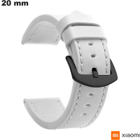 Bracciale Bianco in Pelle Sintetica 20mm Xiaomi classico di qualità