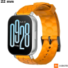 Bracelet Jaune Caoutchouc smartwatch tendance 22mm Xiaomi pas cher