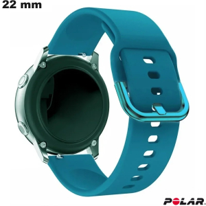 Polaris Blauw Rubber Armband Trend 22mm # Gratis Verzending bij bestellingen vanaf 20€