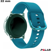 Polaris Blauw Rubber Armband Trend 22mm # Gratis Verzending bij bestellingen vanaf 20€