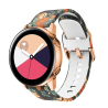 Pulsera de caucho negro con flores para reloj Garmin barata