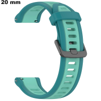 Bracelet Silicone 20 mm de montre Vert / Montage Facile