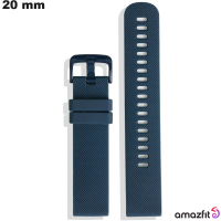 Blue Amazfit Silicone Bracelet 20mm smartwatch | Free Shipping on Orders Over €20