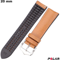 Polar Orange Uhrenarmband 20mm Gummi \ Kostenlose Lieferung