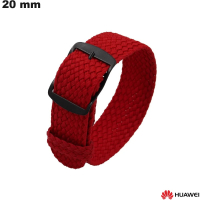 Bracciale in nylon da 20 mm per smartwatch Huawei di qualità, rosso