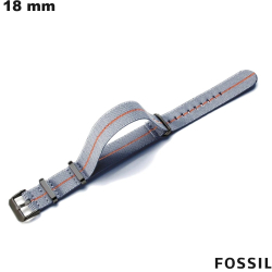 Fossil Gray Nylon Bracelet for 18mm Smartwatch