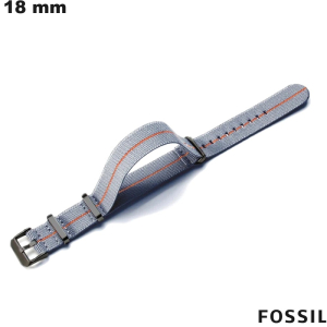 Armband Fossil Nylon Grau für Smartwatch 18mm von hoher Qualität