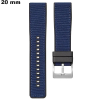 Bracelet 20 mm pour montre Bleu Silicone : Meilleur Prix