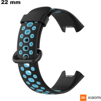Xiaomi Uhrarmband Schwarz 22mm Gummi - Versand für 3,99€