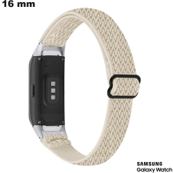 Bracelet Tissu Beige Samsung Robuste 16mm pour montre