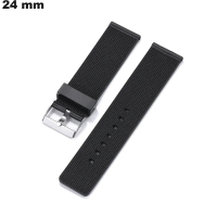 Bracciale 24 mm per orologio in policarbonato nero | Spedizione gratuita oltre 20€