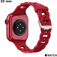 Rode Armband Apple Watch RVS: Snelle Verzendtijd