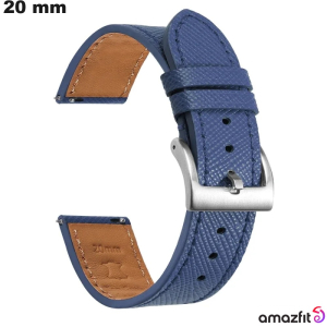 Braccialetto Blu di orologio connesso in Pelle Amazfit # Spedizione Gratuita Braccialetto Blu di orologio connesso in Pelle Amazfit # Spedizione Gratuita