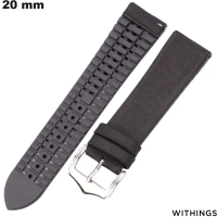 Armband 20mm Withings Schwarz Uhrenarmband Gummi günstig