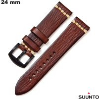 Armband Suunto Plantaardig Leer 24mm Bruin van kwaliteitshorloge
