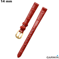 Bracciale 14mm per orologio in vera pelle rossa Garmin di qualità