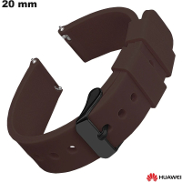 Braccialetto Huawei antiallergico 20mm Marrone Gomma economico