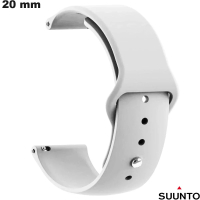 Armband 20 mm Witte Rubber voor Suunto Horloge van Kwaliteit