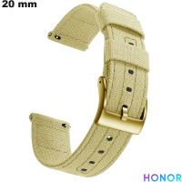 Armbanduhr Textil 20 mm im handwerklichen Stil für hochwertige Honor Uhren