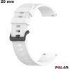 Armband Weiß Silikon 20 mm Polar Smartwatch von hoher Qualität