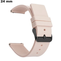 Bracelet Silicone Rose 24mm de montre Sport Marathon de qualité