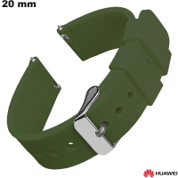 Armband aus Gummi für Smartwatch Huawei 20mm in hochwertigem Grün