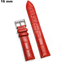Armband 16mm echtes Leder Rot für Uhr ● Bester Preis