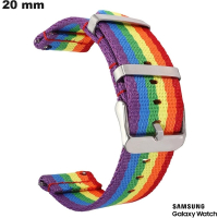 Bracelet 20 mm Nylon Multicolore Samsung : Montage Facile