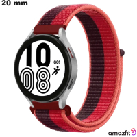 Bracciale in tessuto rosso per orologio 20mm Amazfit Scratch di qualità