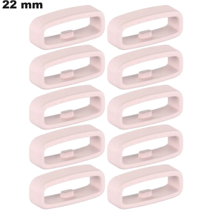 10 Loops de montre Rose  Caoutchouc 22mm : Meilleur Prix