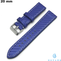 Blauer 20 mm Echtes Leder Uhrenarmband kaufen Haylou