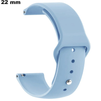 Bracelet 22 mm Bleu Silicone de montre / Frais de Port 3,99€