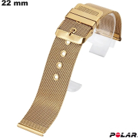 Bracelet Polar de montre Doré 22 mm Métal