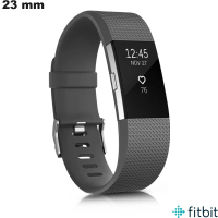 Armband FitBit Grau Gummiband für hochwertige Smartwatch