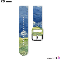 Pulseira de Silicone com Padrão para Amazfit