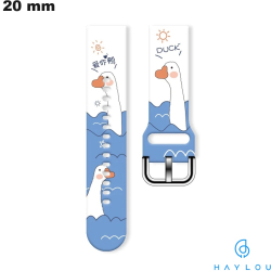 Bracciale Haylou Duck 20 mm Motivo Caucciù orologio