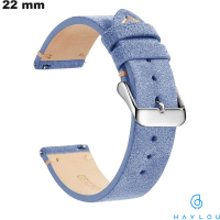 Echtes Lederarmband Blau Haylou, handwerkliche Qualität