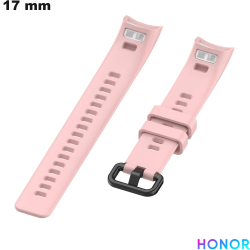 Pulseira 17mm Honor para relógio Silicone Rosa