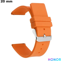 Armband 20 mm Gummi Orange Honor : Versand 24h
