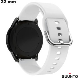 Bracelet Suunto Antisueur 22mm smartwatch Blanc Silicone