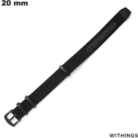 Armbanduhr Smart 20 mm Stoff Withings Schwarz von hoher Qualität
