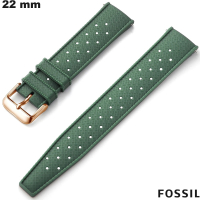 Armband Grün 22 mm Flexibel Silikon Fossil # Bester Preis