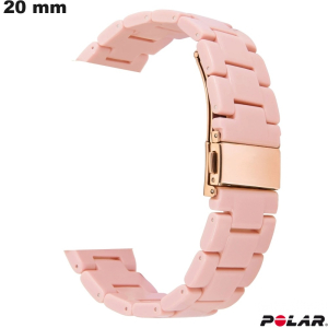 Armband 20mm Pinkes Resin von Polar | Kostenlose Lieferung